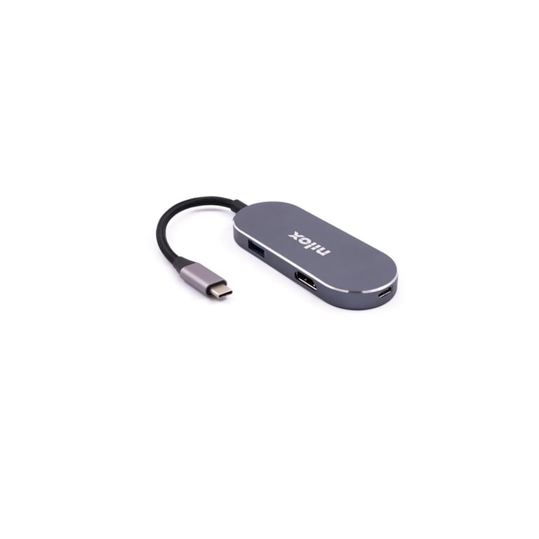 Nilox MINI DOCKING STATION HDMI 3USB PD Station d'accueil USB 3.2 Gen 1 3.1 Gen 1 Type C Neuf - vue 3