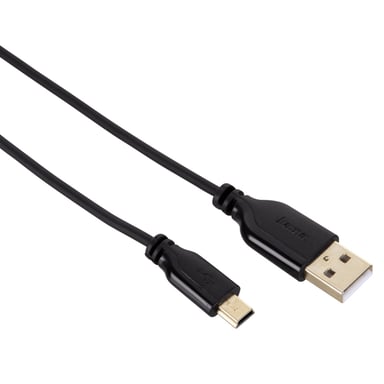 Câble de raccordement USB-2.0, fiche A - Mini-fiche B (broche B5), 0,75 m,