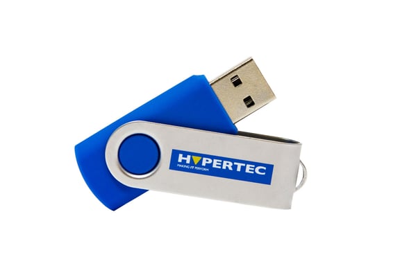 Hypertec HYFLUSB316GB unidad flash USB 16 GB USB tipo A 3.2 Gen 1 (3.1 Gen 1) Azul, Plata