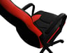 Chaise de joueur noir noir rouge