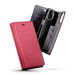 Diarycase 2.0 Custodia a conchiglia in vera pelle con supporto magnetico per Apple iPhone 14, rosso bordeaux