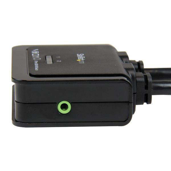 StarTech.com Switch KVM USB HDMI à 2 ports Commutateur écran clavier alimenté par USB avec câbles KVM et commutateur à distance Commutateur écran clavier audio 2 x KVM / audio... - vue 3