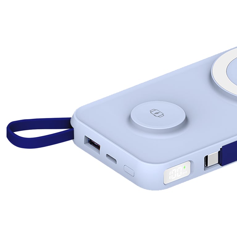 PowerBank PastelUp Sans Fil Qi MagSafe 10 000mAh USB A / C Neuf - vue 9