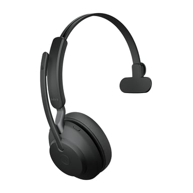 Jabra Evolve2 65, UC Mono Casque Sans fil Arceau Bureau/Centre d'appels USB Type-A Bluetooth Noir