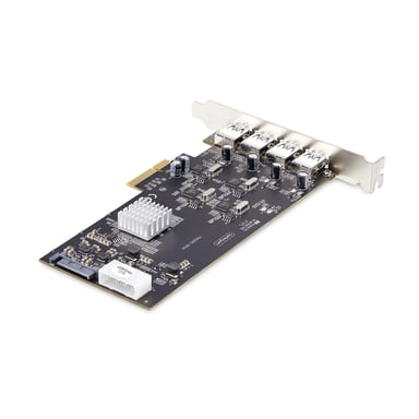 StarTech.com Tarjeta PCI Express de 4 Puertos USB-A - Tarjeta PCIe USB 3.2 de 5Gbps - 4 Controladores USB Independientes - Hub Interno USB-A - Windows/macOS/Linux
