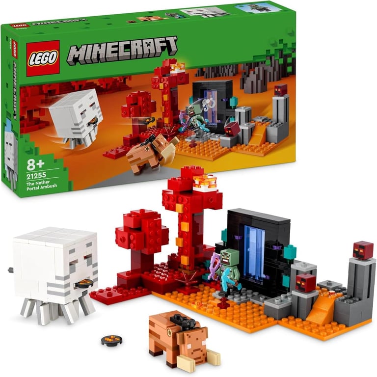 Lego Minecraft 'embuscade Au Portail Du Nether 21255 Lego - vue 3