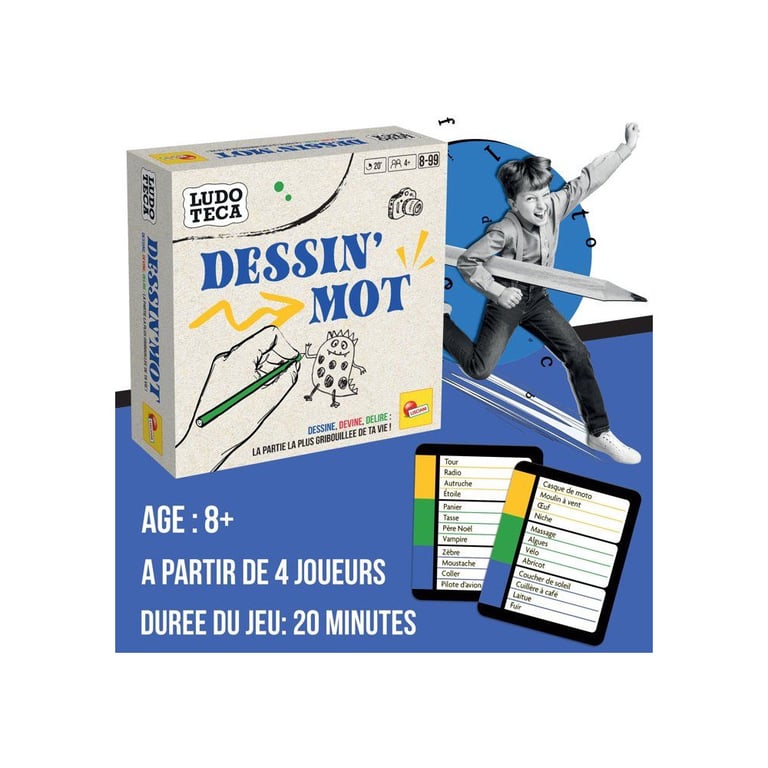 Jeu De Société Lisciani Giochi Dessin'Mot – Jeu De Dessin Mémoire Pour Famille - vue 2