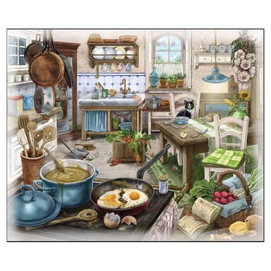 Puzzle di fuga 99 pezzi - I misteri della cucina del maniero