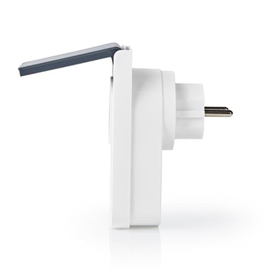 Nedis WIFIPO120EWT enchufe inteligente Gris, Blanco