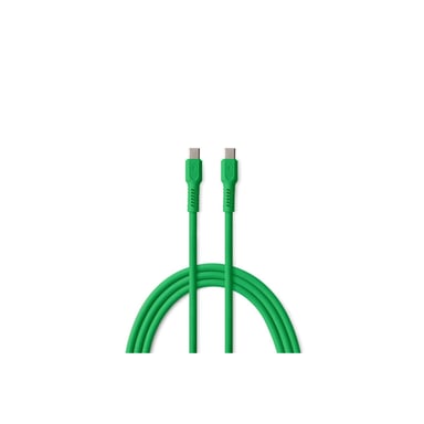 CABLE CHARGE USB-C VERS USB-C PD 60W VERT POUR APPLE SAMSUNG XIAOMI OPPO