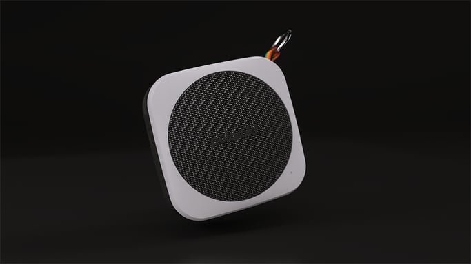 Polaroid PLRMUSICP19079BLK Altoparlante portatile e per feste Nero, Bianco