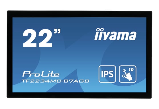 iiyama ProLite TF2234MC-B7AGB 54,6 cm (21,5'') 1920 x 1080 píxeles Full HD LED Pantalla Plana Táctil Multiusuario Monitor de PC Negro