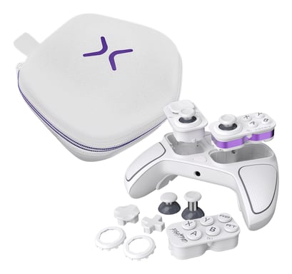 Turtle Beach Victrix Pro BFG Reloaded Blanc Xbox Manette de gaming modulaire sans fil w/Bluetooth, module Fightpad et effet Hall pour Xbox Series X et S, Xbox One et PC