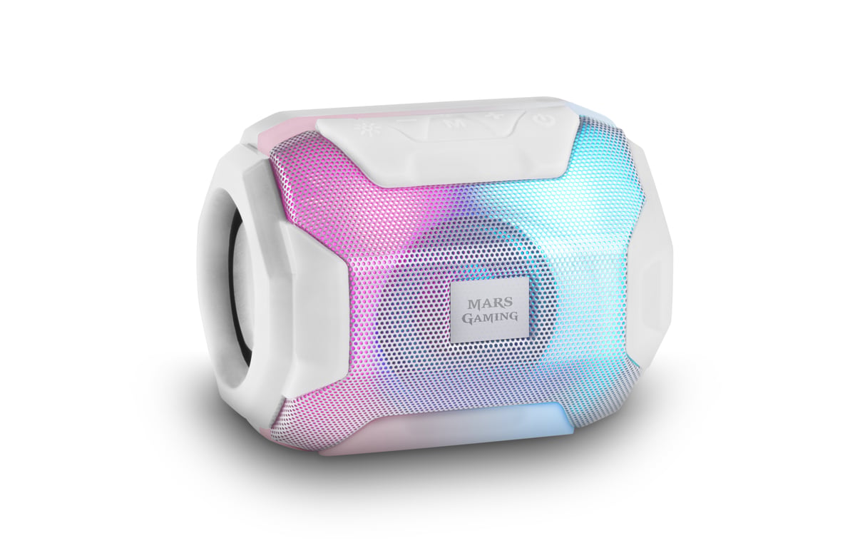 Haut-Parleur Portable Mars Gaming MSBAXW – 10W, Bluetooth 5.0, RGB Flow, Ultra-Bass