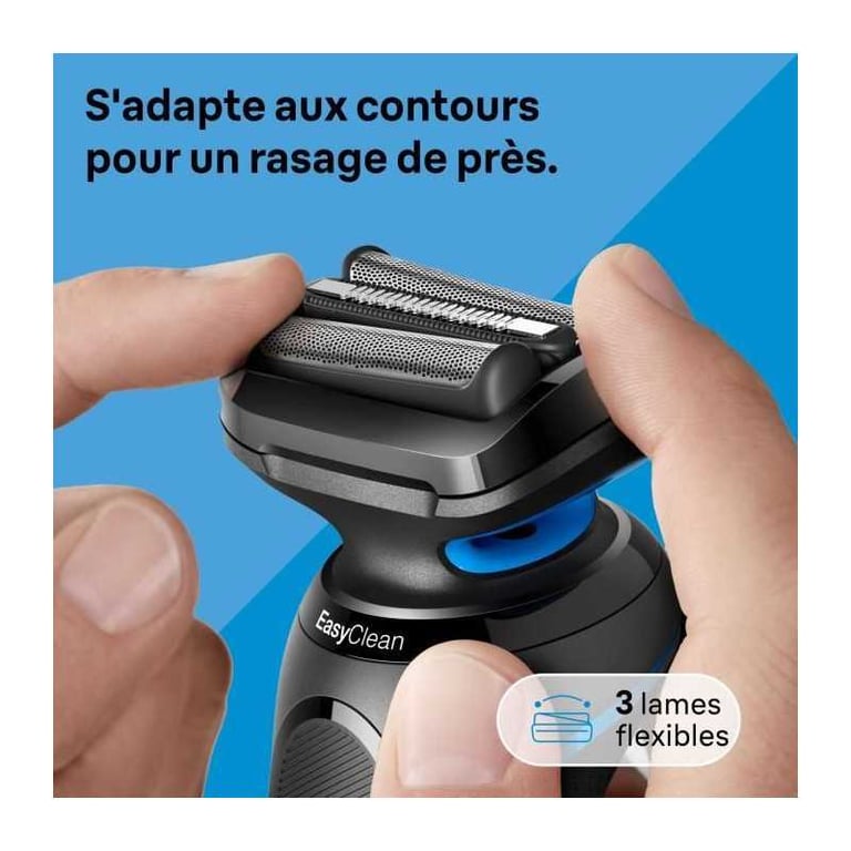 Rasoir Électrique Braun 51-B1000s – 50 Min Autonomie, Wet & Dry, Tête Lavable - vue 4