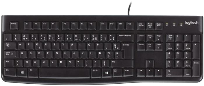 LOGITECH - Clavier filaire K120 Business - AZERTY - Noir