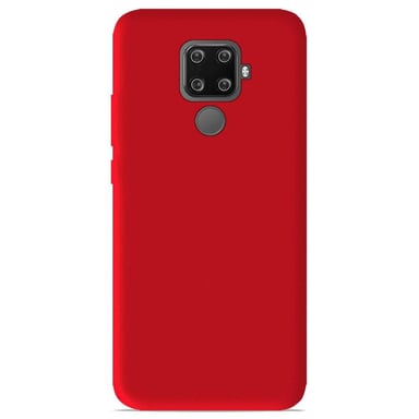 Coque silicone unie Mat Rouge compatible Huawei Mate 30 Lite