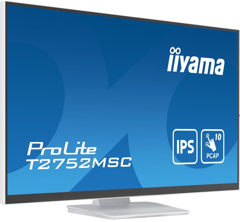 iiyama ProLite T2752MSC-W1 écran plat de PC 68,6 cm (27 ) 1920 x 1080 pixels Full HD LED Écran tactile Blanc - Neuf