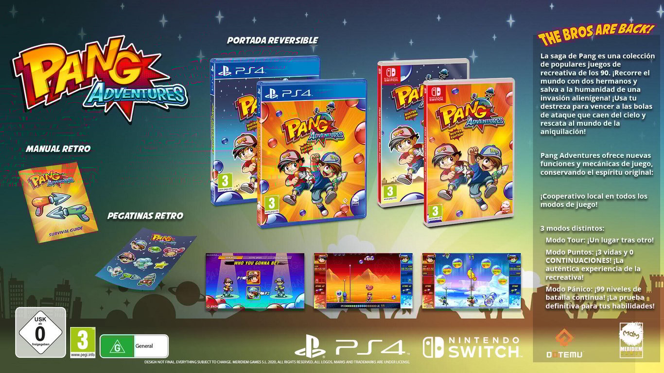 Pang Adventures Switch Neuf - vue 1