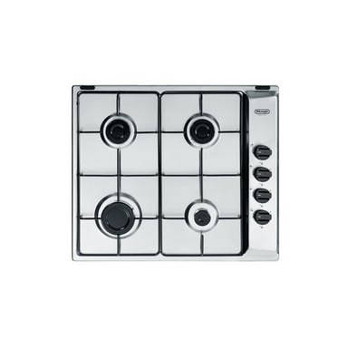 De Longhi YAL 46 ASV Plaque de cuisson encastrable 58 cm Gaz 4 feux Acier inoxydable - Neuf