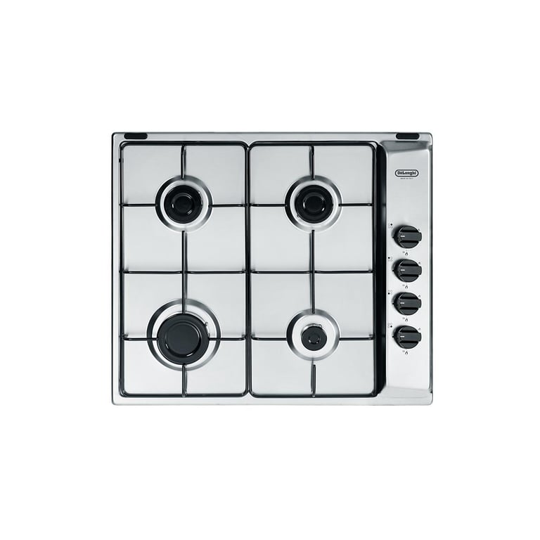 Cuisinière à gaz DELONGHI 4 feux Largeur 60 cm Couleur inoxydable - vue 5