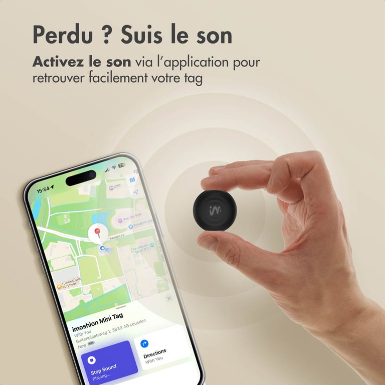 imoshion Mini Tag Tracker Bluetooth pour iOS 2 pack Neuf - vue 2