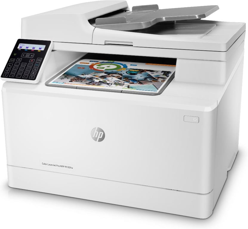 Impresora multifunción HP Color LaserJet Pro M183fw, impresión, copia, escaneado, fax, alimentador automático de documentos de 35 hojas; eficiencia energética; seguridad mejorada; Wi-Fi de doble banda