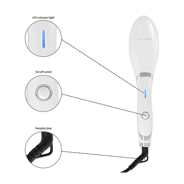 Brosse chauffante lissante Proficare PC GB 3021 Neuf - vue 3