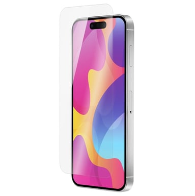 QDOS Verre Trempé pour iPhone 15 OptiGuard Eco Glass Anti-rayures Transparent