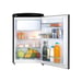 Réfrigérateur table-top FRIGELUX R4TT108RNE rétro noir 108 L avec freezer 4 étoiles et éclairage LED