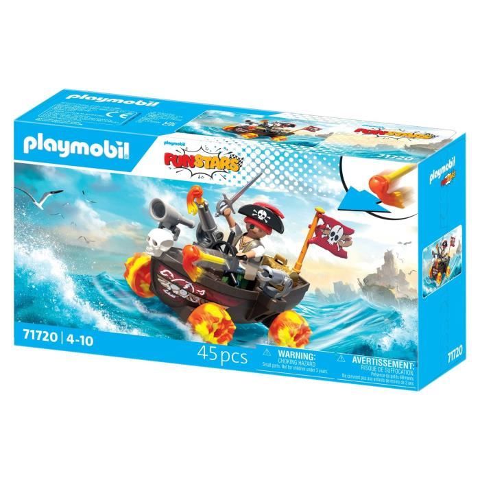 Playmobil 71720 Kart bateau de pirate Funstars 45 pièces Dès - vue 10