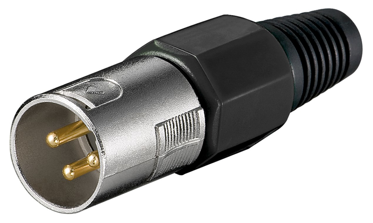 Goobay 11749 connecteur de fils XLR 3 pin Métallique Neuf