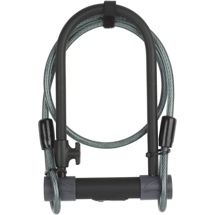 Antivol U à clé de Sécurité + Câble pour Vélo et VTT YALE YUL2C132301 Certifié Sold Secure 4 clés fournies - vue 2