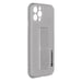 Coque iPhone 12 Pro Silicone Support Magnétique Pliable Wozinsky Gris