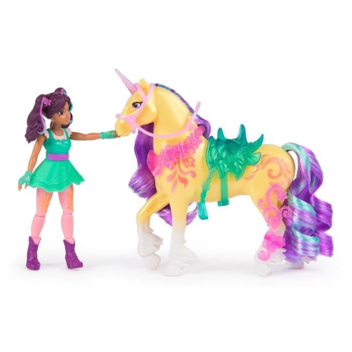 Figurines Ava + Leaf - 5 accessoires inclus - des 4 ans - L'École des Licornes - Neuf