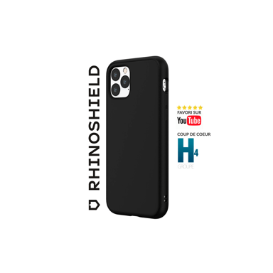 RhinoShield Coque Compatible avec [iPhone 11]   SolidSuit - Coque Fine avec Technologie d'absorption des Chocs et Finition Premium Mate - Noir Classic