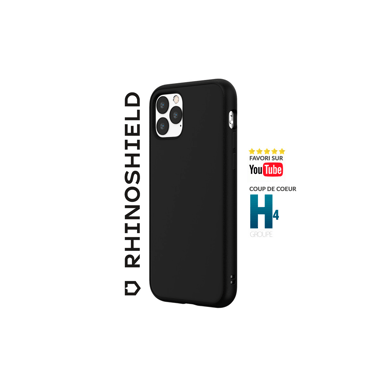 RHINOSHIELD Coque Compatible avec [iPhone 14] SolidSuit - Coque Fine avec Technologie d'absorption des Chocs et Finition Premium Matte - Noir Classic