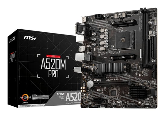 MSI A520M PRO scheda madre AMD A520 AM4 slot micro ATX