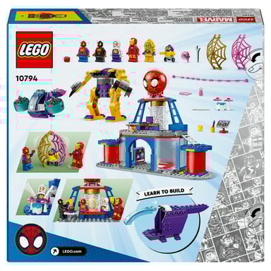 LEGO® 10794 - Quartier generale dei lanciatori di ragnatele della squadra Spidey per bambini