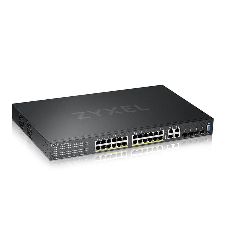 Zyxel GS2220 28HP EU0101F commutateur réseau Géré L2 Gigabit Ethernet 101001000 Connexion Ethernet supportant 'alimentation via ce port PoE Neuf