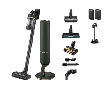 Samsung VS20B95943N Aspirateur-balai 2 en 1 Batterie Sec UltraFine Sans sac Noir, Vert