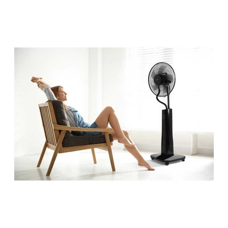 OCEANIC Ventilateur brumisateur sur pied 2 en 1 Ø44 cm 2 Télécommande Minuterie - vue 4