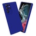 Coque pour Samsung Galaxy S22 ULTRA en FLUID BLEU Housse de protection Étui en silicone TPU flexible