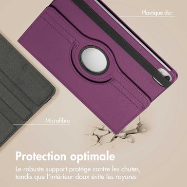 imoshion Coque tablette rotatif à 360° pour Apple iPad Pro 11 (2020/2021/2022) - Violet