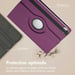 imoshion Coque tablette rotatif à 360° pour Apple iPad Pro 11 (2020/2021/2022) - Violet