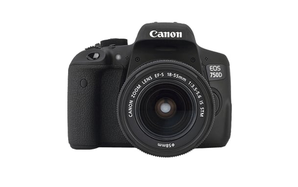 Canon EOS 750D + EF-S 18-55 IS STM Kit d'appareil-photo SLR 24,2 MP CMOS 6000 x 4000 pixels Noir