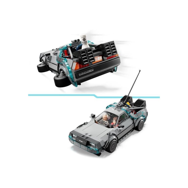 Set de construction LEGO Speed Champions 77256 DeLorean Time Machine 357 pièces, minifigs Doc Brown & Marty McFly Multicouleur - Neuf