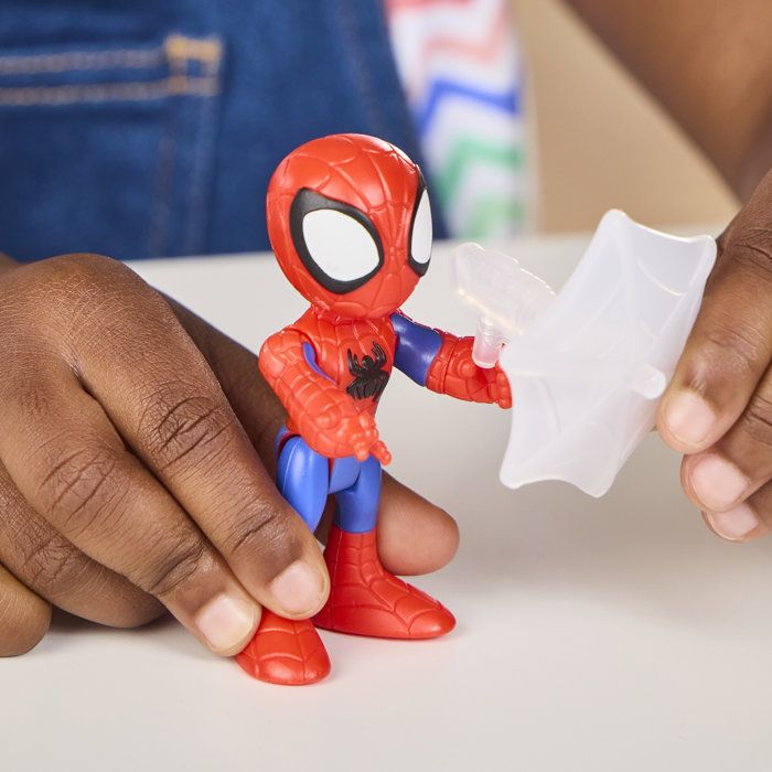 Véhicule Arachno-Bolide de Spidey avec Figurine de 7,5 cm et Accessoire, Jouets pour Enfants, des 3 Ans, Spidey et Ses Amis Extraord - Neuf