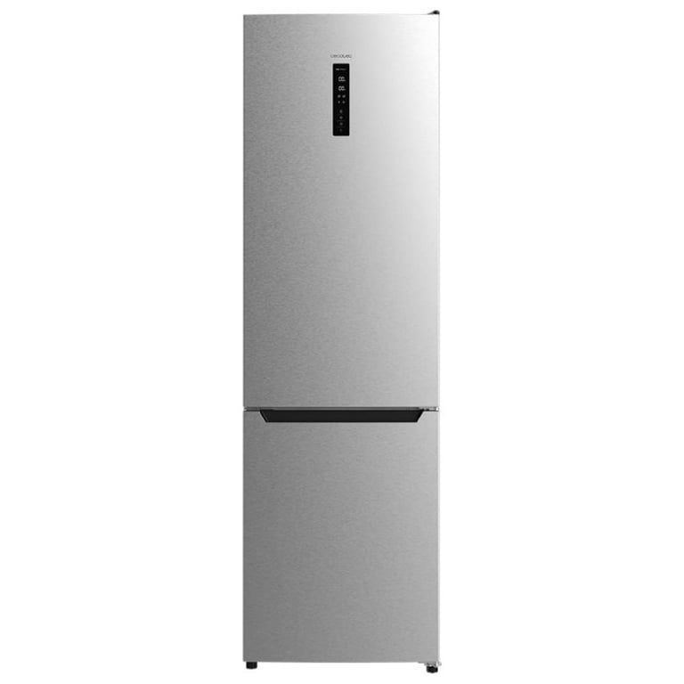Cecotec Réfrigérateur Combiné 2 Portes Bolero CoolMarket Combi 356 Inox D. 356 Hauteur 200 cm et Largeur 60 cm Basse Consommation Système Air Flow Total No Frost 2 Tiroirs.