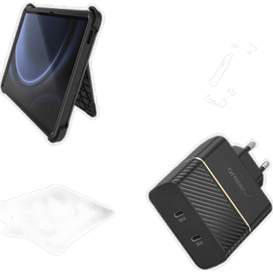 Étui OtterBox Defender pour Samsung Galaxy Tab S9 FE - Protection multicouche - Noir